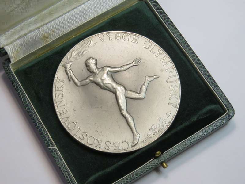 1896 - 1956 Olympic Silver Medallion - 80mm Diameter
