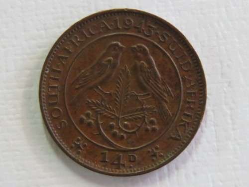 South Africa 1943 Farthing with very low 3