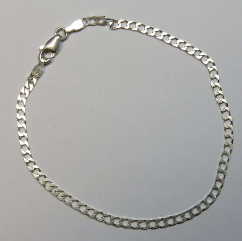 Sterling silver bracelet 19cm long