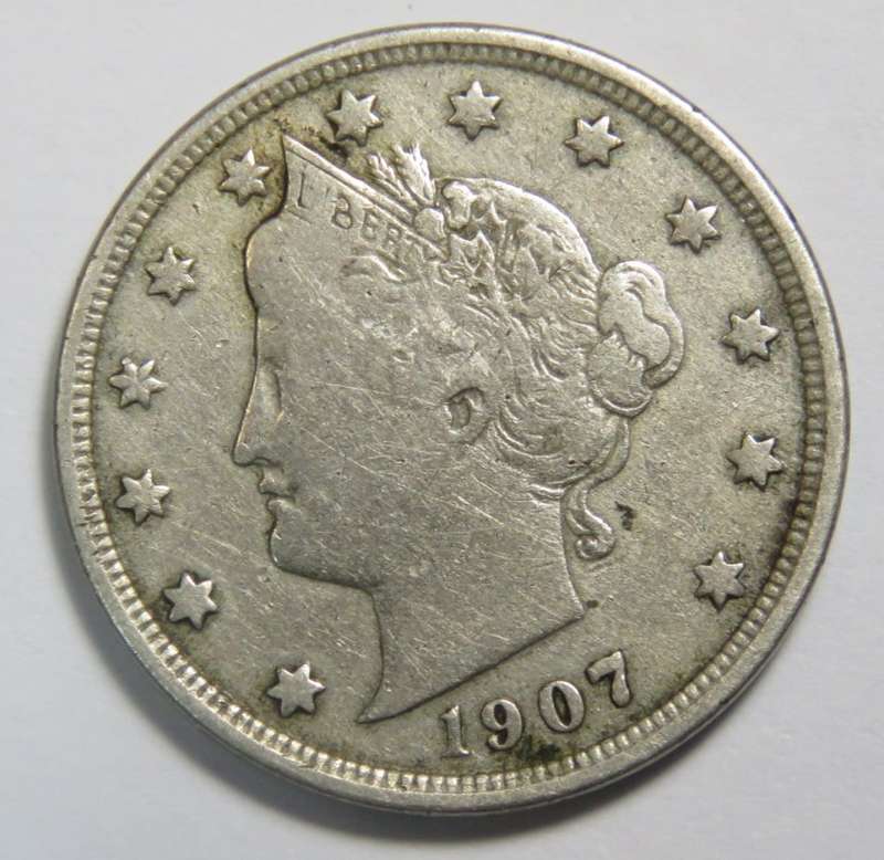 USA 1907 Five Cents - Liberty