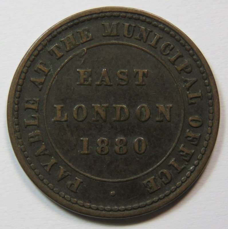 East London Ferry token 1880 EF