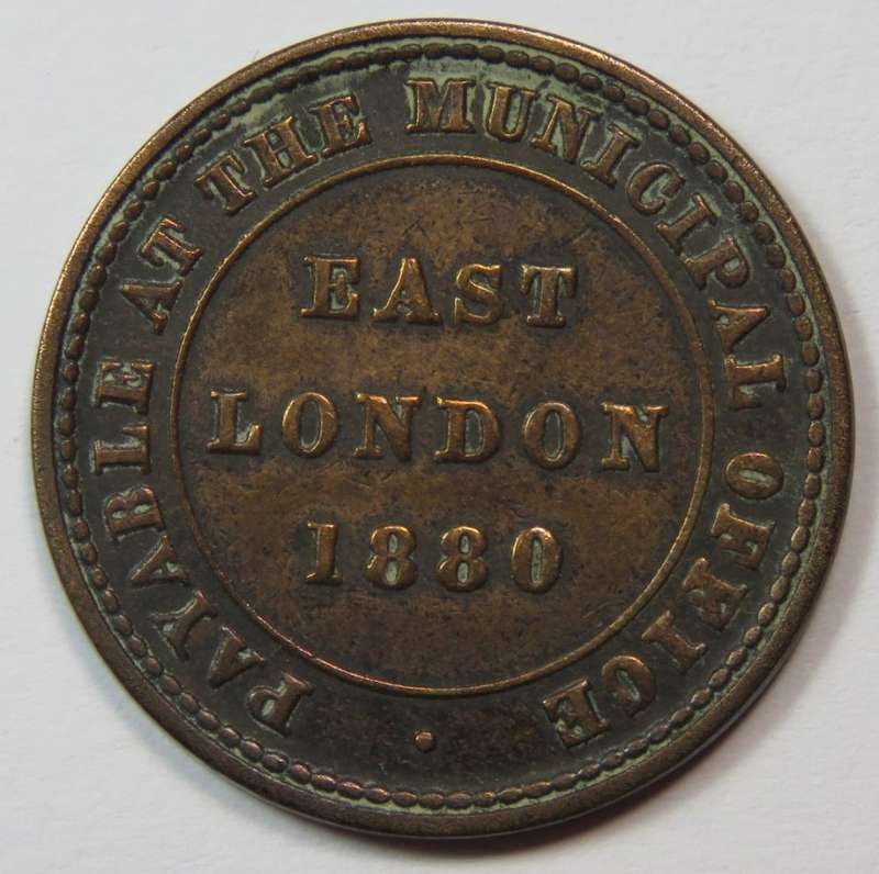 East London Municipal Ferry Token 1 penny