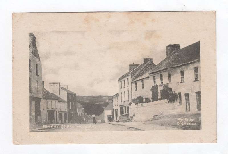 Postcard sent from Ballingarry Ireland to Waterford Ireland 24 December 1915 with British half penny