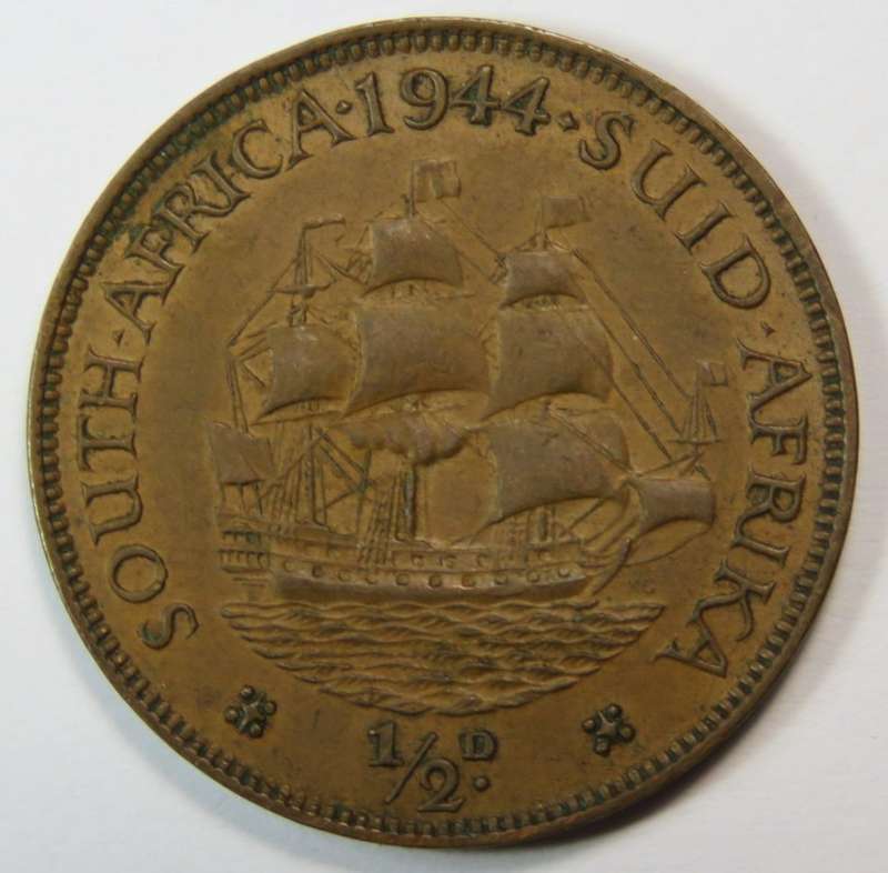 1944 half penny AU