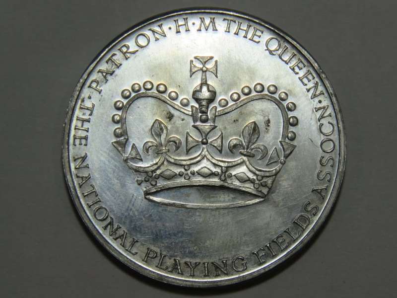 National Playing Fields Association QE2 coronation souvenirs medal