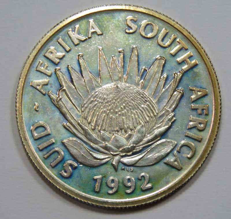 South Africa 1992 Protea rand UNC coinage