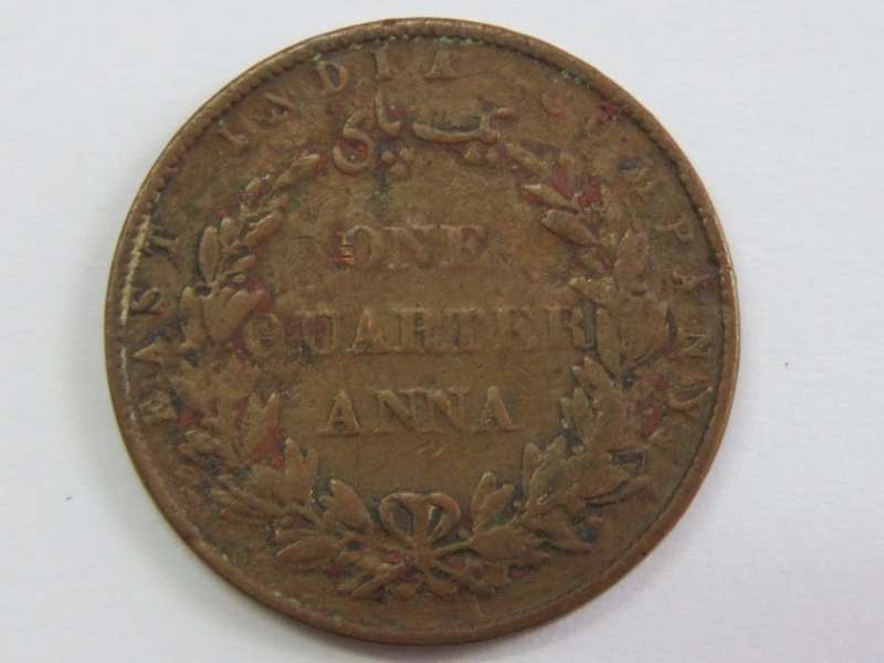 1858 East India Company Quarter Anna