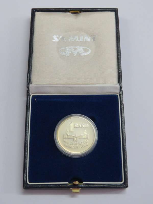 1994 RSA proof silver R1 presidential inauguration - Frosted around edges !