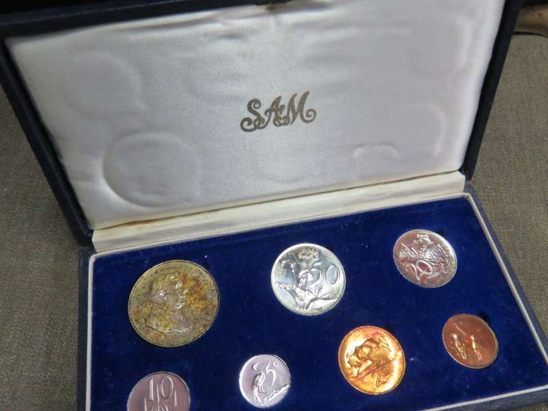 1967 South Africa short proof set - Afrikaans silver R1