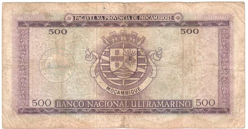 1967 Mozambique 500 Escudos