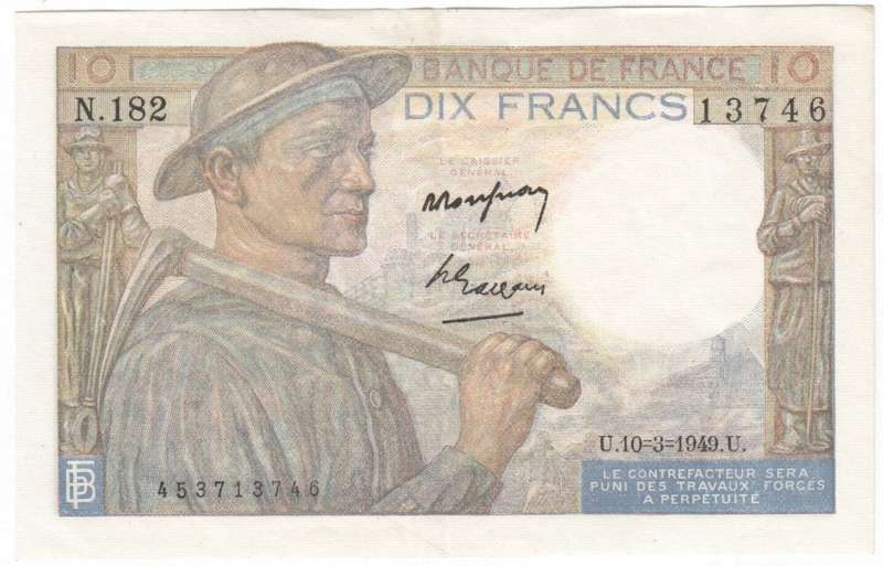 France 1949 Ten Francs - Uncirculated