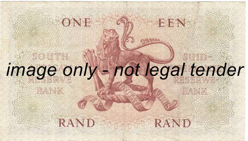 MH de Kock One Rand note
