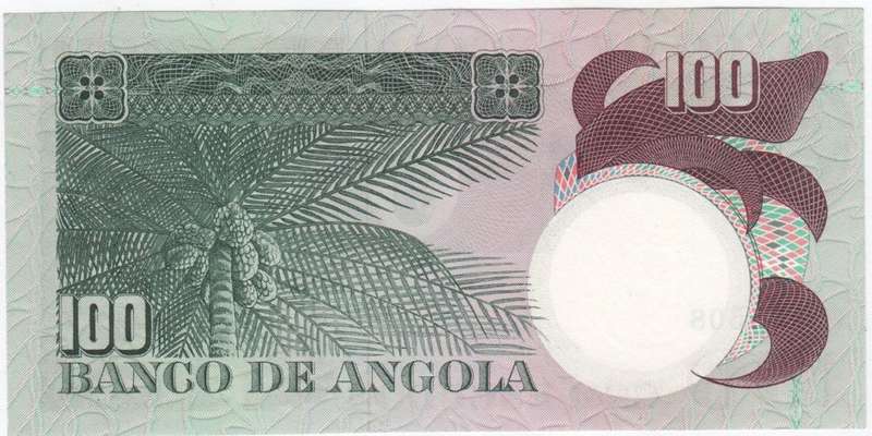 Angola 100 Escudos uncirculated  note - 1973