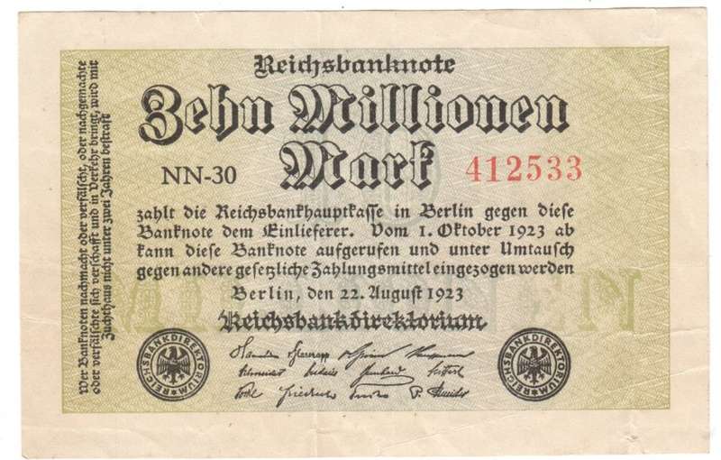 Germany Reichsbanknote 1923 - Ten Million Mark