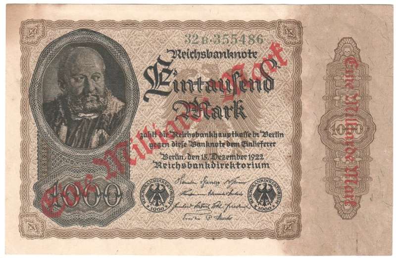 Germany Reichsbanknote 1000 Mark - 1922