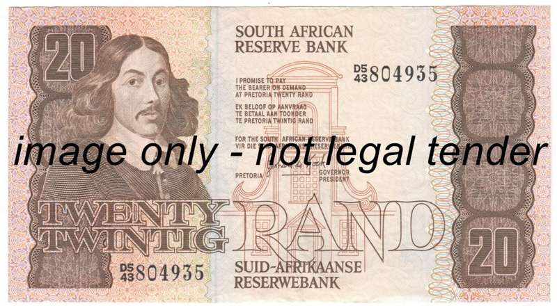GPC de Kock R20 note - 3rd Issue EF
