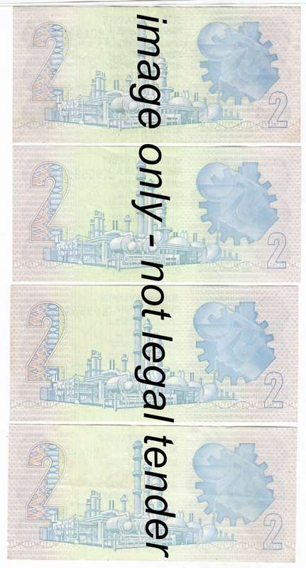 TW de Jongh - 4th Issue R2 Notes - Full set with prefix A, A1, A2 and A3 notes