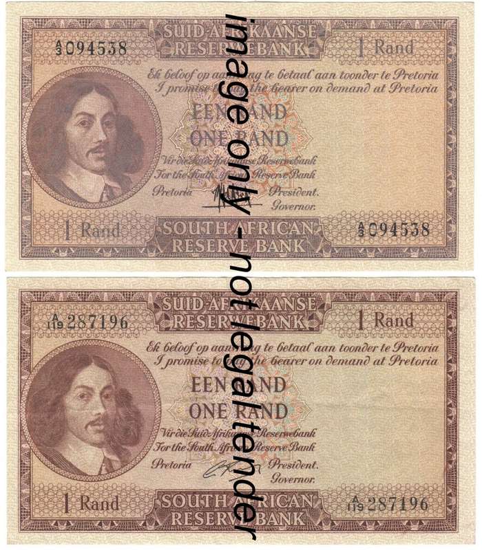 Full set of R1 notes - All in excellent condition - some with light folds