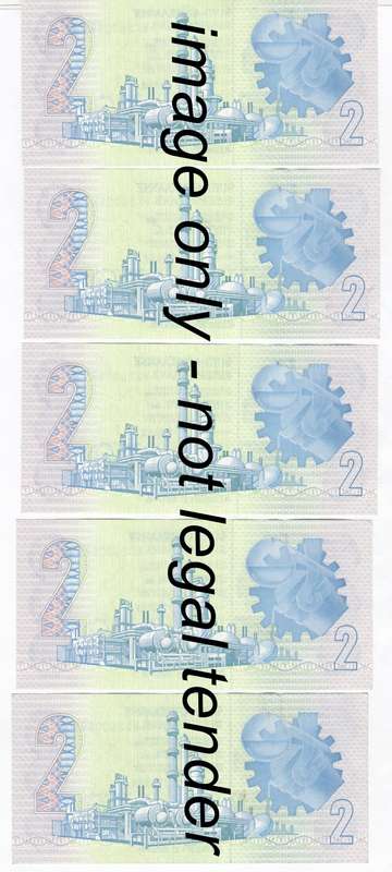 Lot of 10 x R2 replacement notes with consecutive numbers WX series