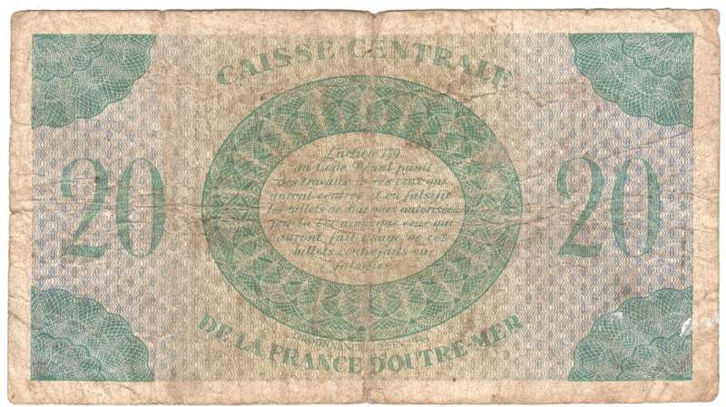 France - overseas 20 Francs 1944