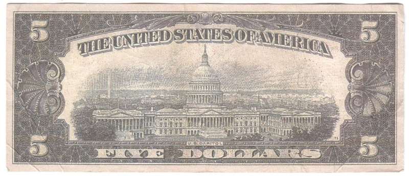 USA 5 Dollars Movie Production note ( Camel Cigarettes )