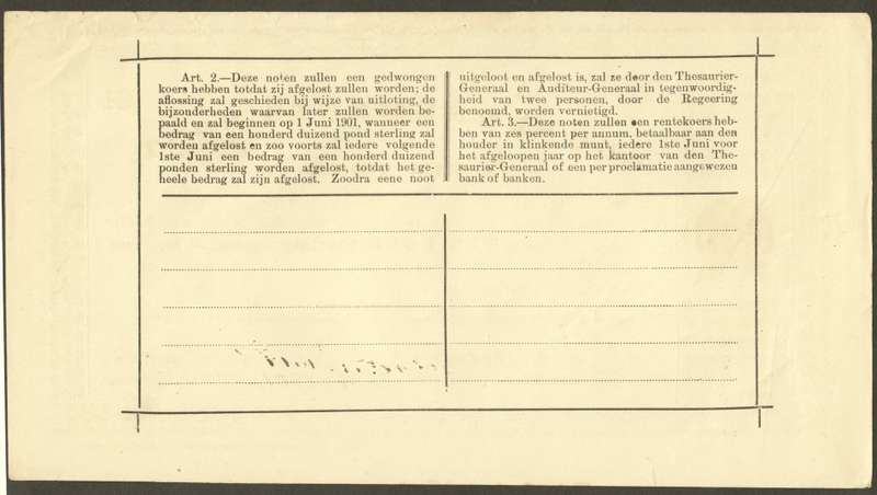 Pietersburg Governments note - One pound in near perfect condition