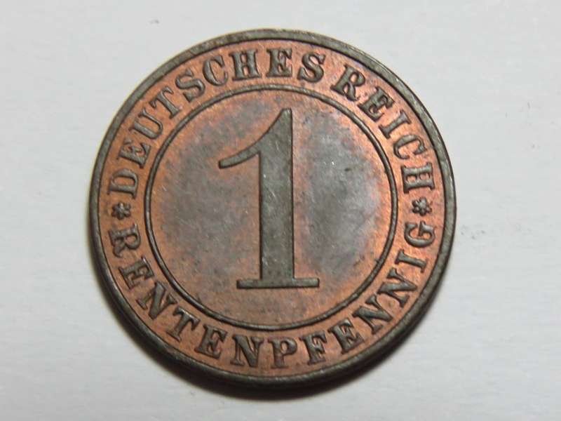 Germany 1923 A rente pfennig - AU+