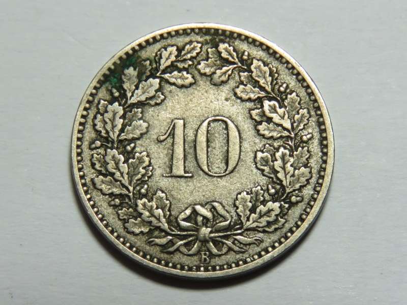 Switzerland 1899 10 rapper - The scarce one