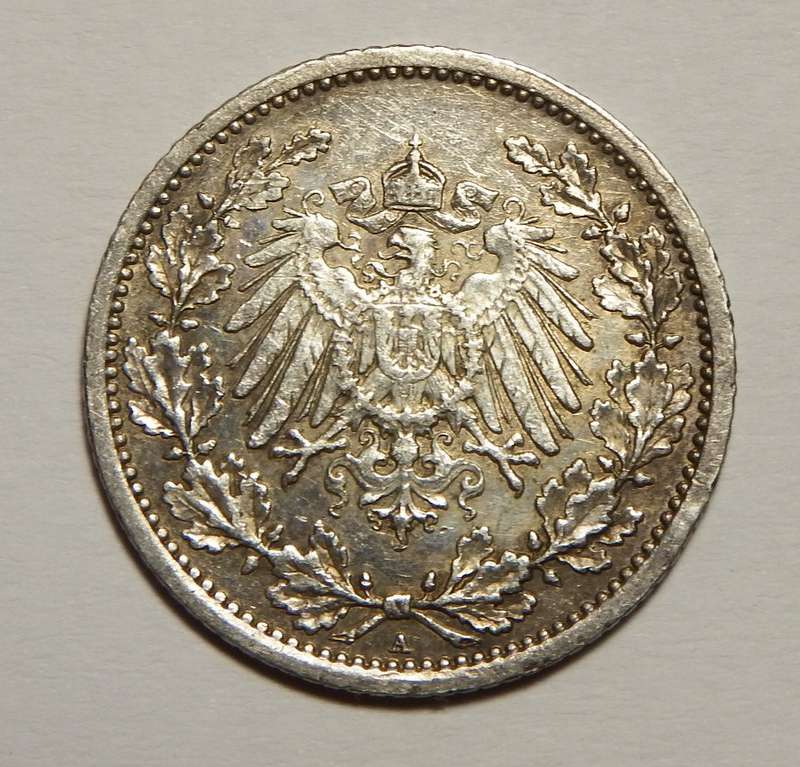1906 A Germany silver half mark
