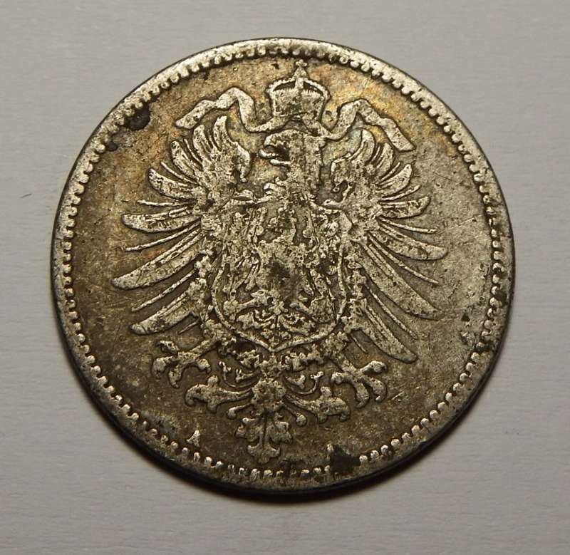 Germany 1881 A Silver 1 Mark