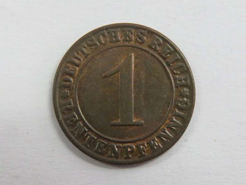1923 Germany J Reute pfennig - XF