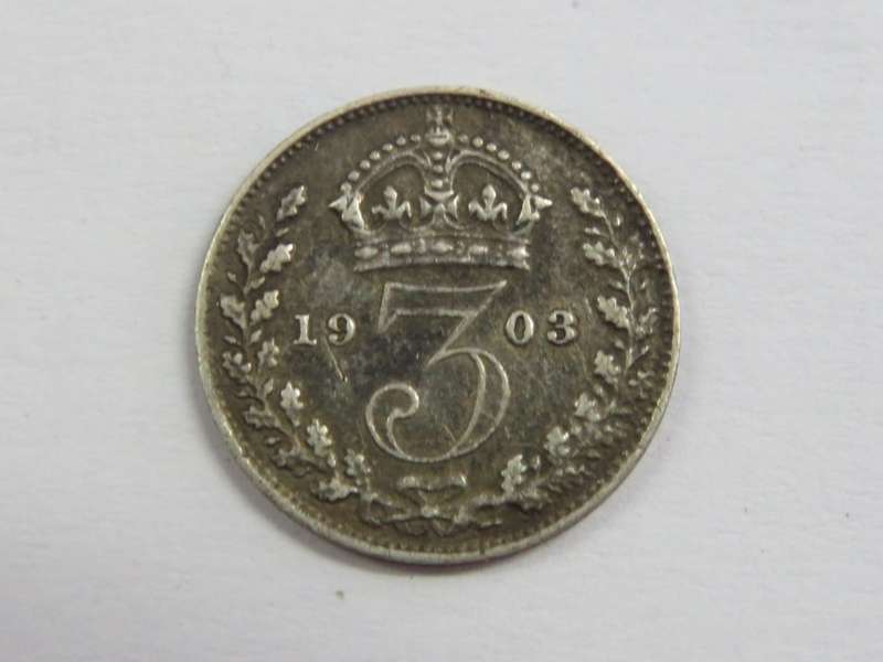 1903 British  3pence - aXF