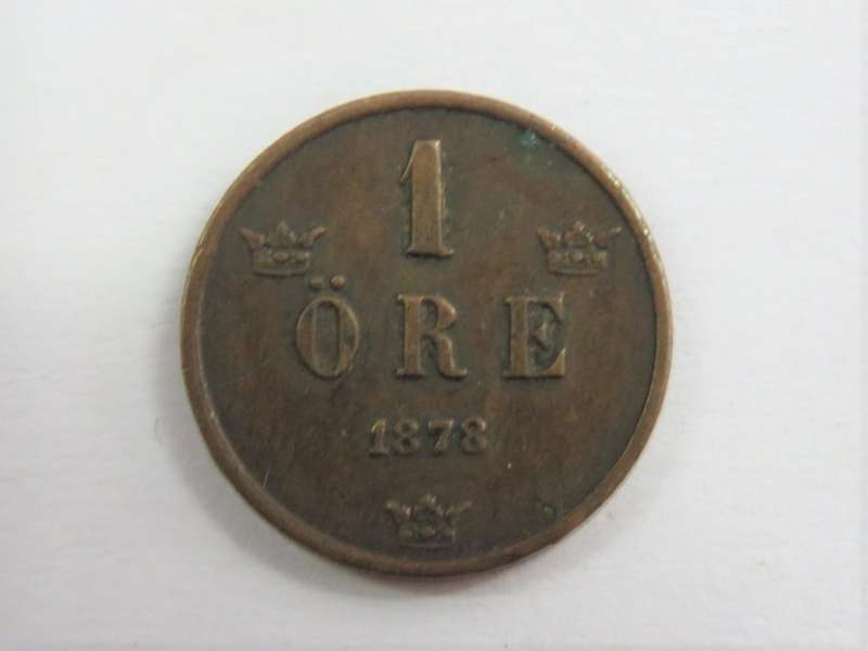 1878 Sweden 1 Ore - VF