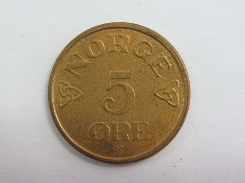 1957 Norway 5 Ore - XF