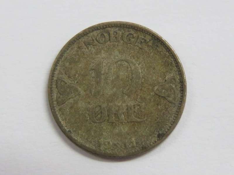1911 Norway 10 ore