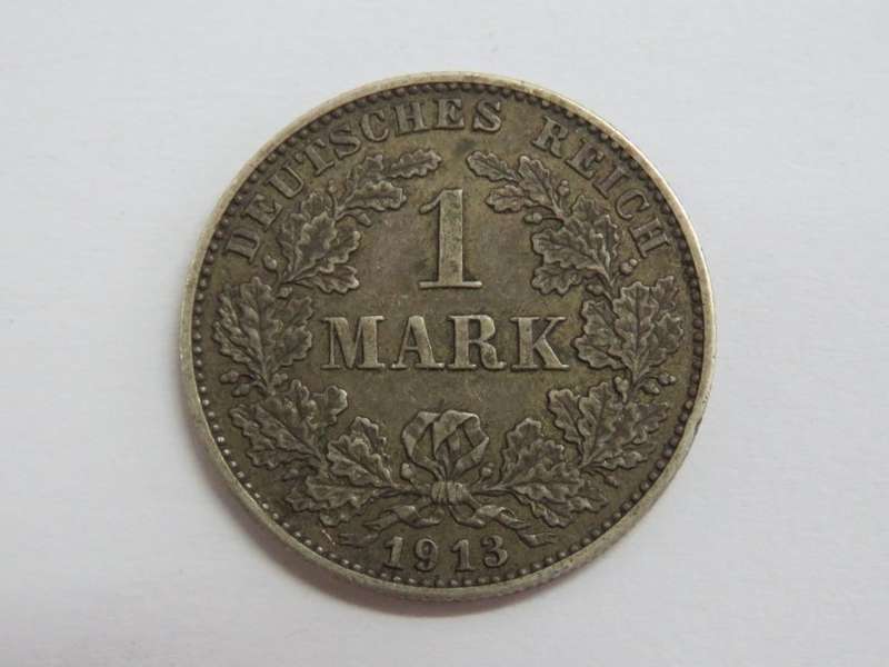 1913 Germany G 1 mark - Scarce - VF+