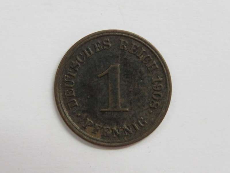 1908 Germany J pfennig - XF