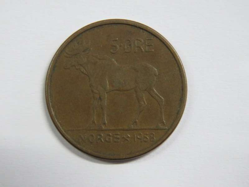 1958 Norway 5 Ore