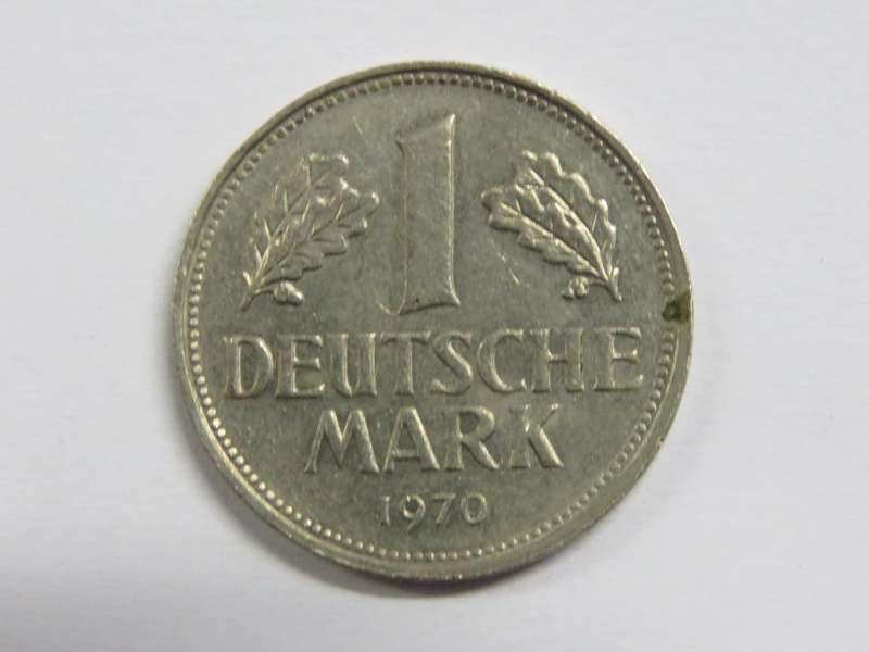 1970 Germany J 1 mark - AU