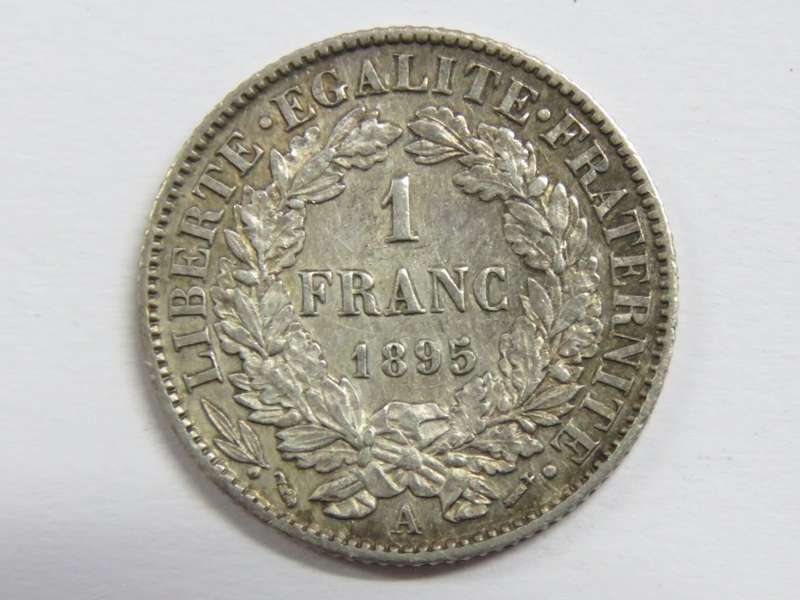 1895 France 1 franc - XF+ - Hairlines