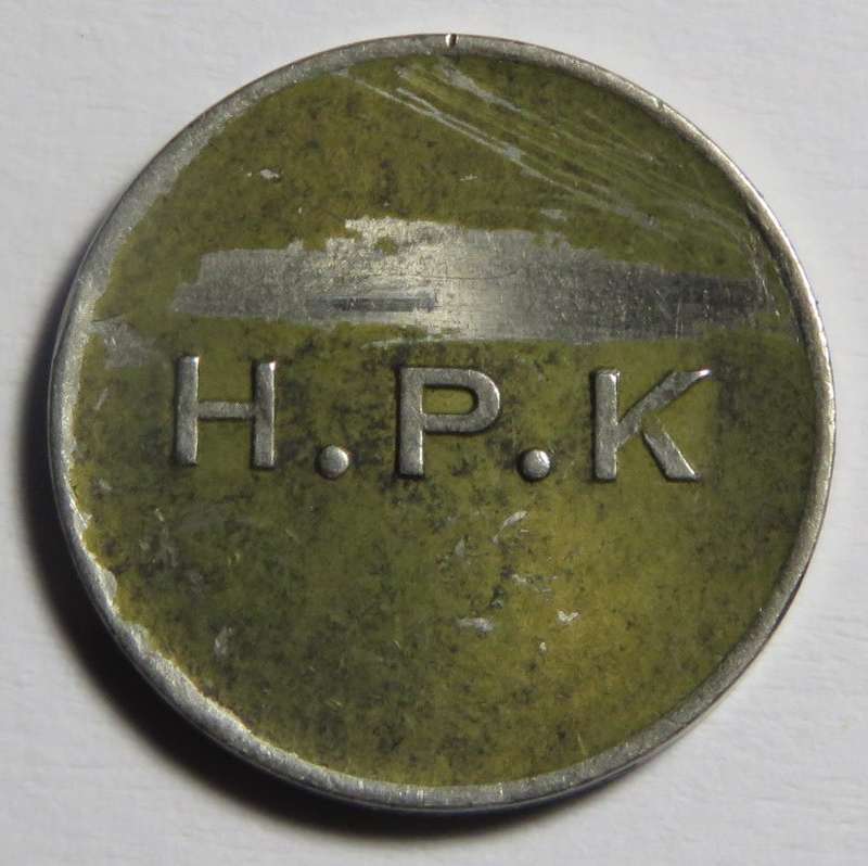 General Post Office 5 cent token - number D 31