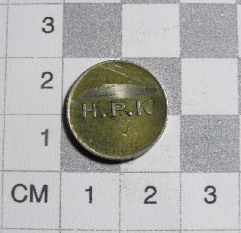 General Post Office 5 cent token - number D 31
