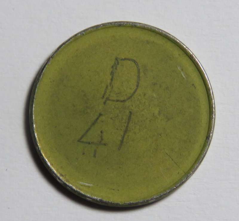General Post Office 5 cent token - number D 41