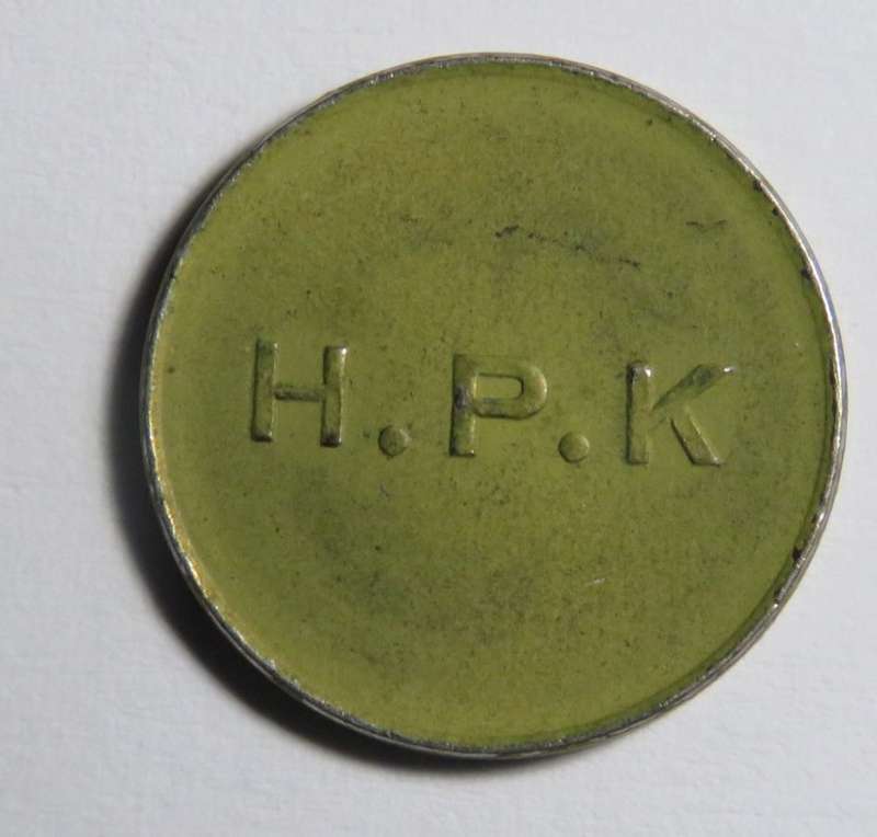 General Post Office 5 cent token - number D42