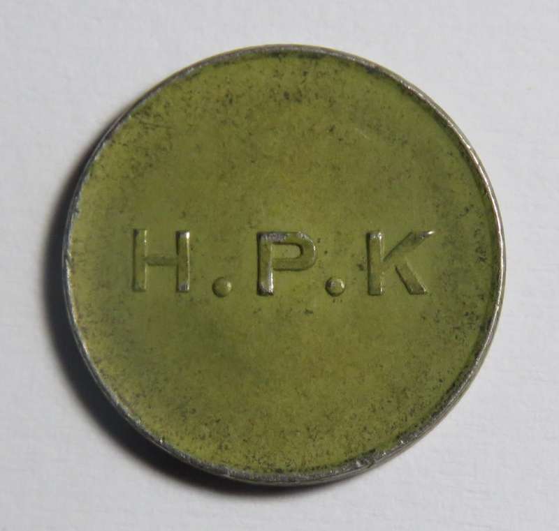 General Post Office 5 cent token - number D 45