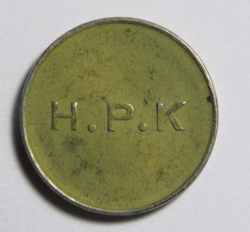 General Post Office 5 cent token - number D 40