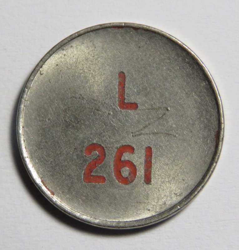 General Post Office 10 cent token - number L 261