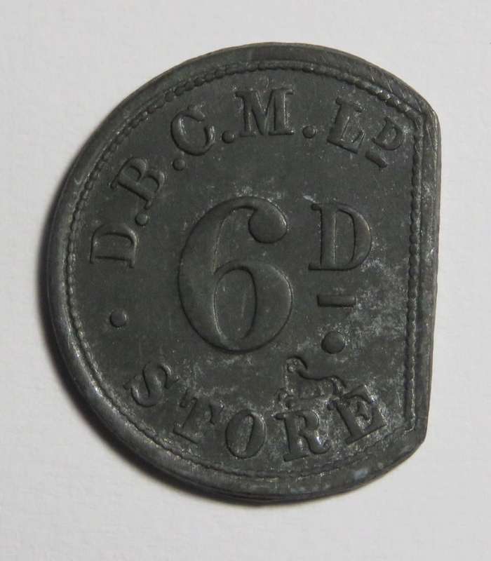 De Beers Consolidated Mines 6d sixpence token