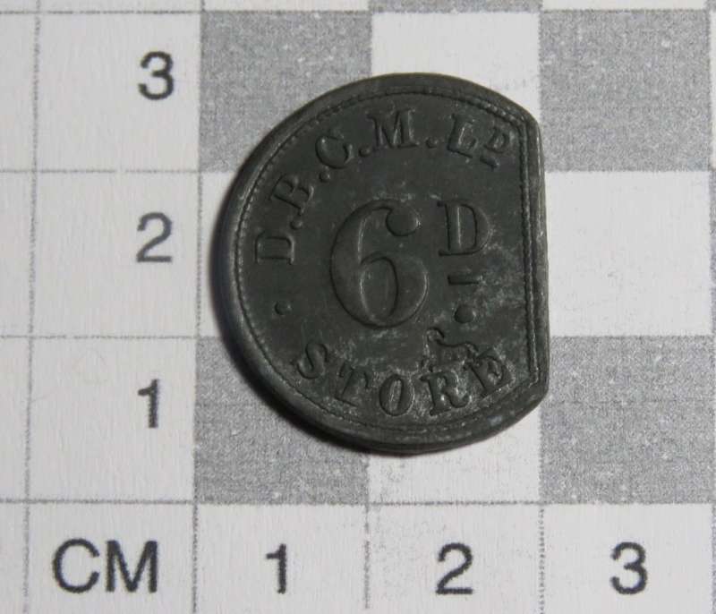 De Beers Consolidated Mines 6d sixpence token