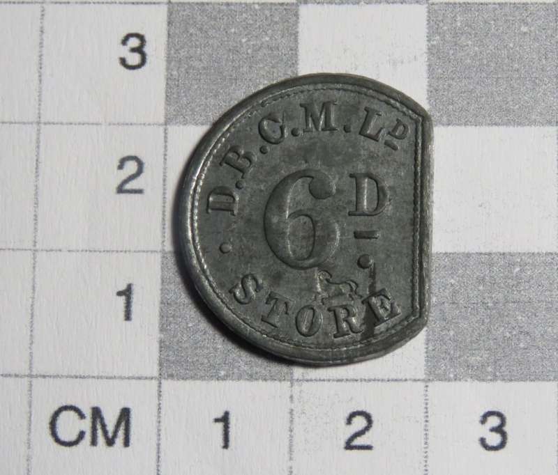 De Beers Consolidated Mines 6d sixpence token